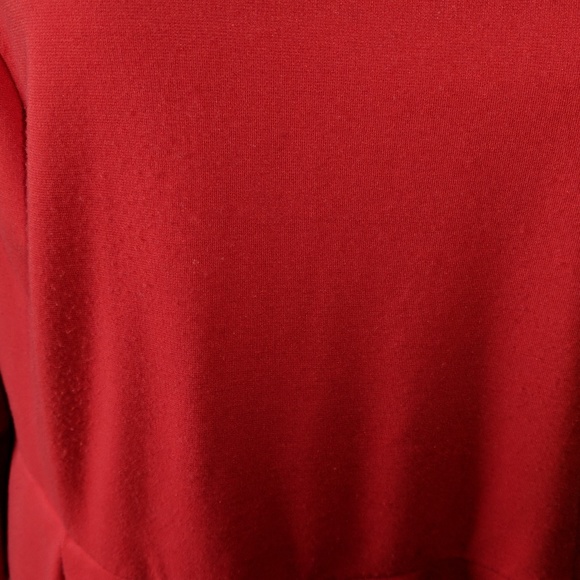 Merona Red Fit and Flare Dress with Pockets - Picture 5 of 7